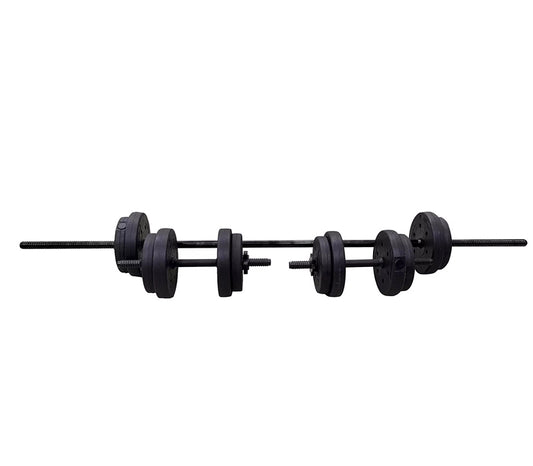 Opti Vinyl Durable Dumbbell and Barbell Set - 50kg