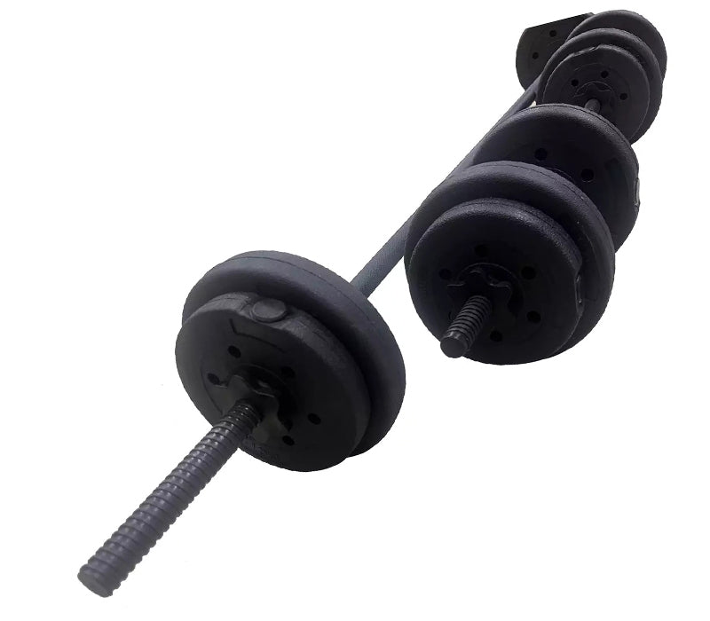 Opti Vinyl Durable Dumbbell and Barbell Set - 50kg