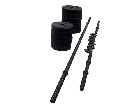 Opti Vinyl Durable Dumbbell and Barbell Set - 50kg