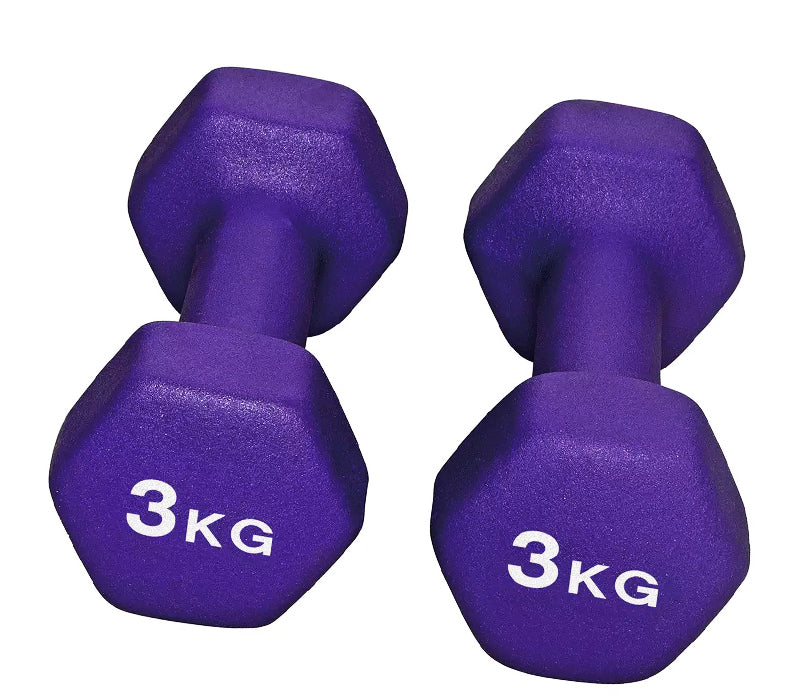 Opti Neoprene Durable Dumbbell Set - 2 x 3kg