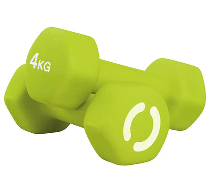 Opti Neoprene Durable Dumbbell Set - 2 x 4kg