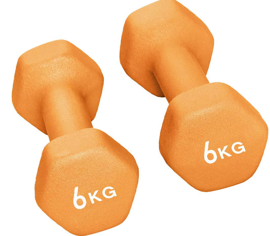 Opti Neoprene Durable Dumbbell Set – 2 x 6kg