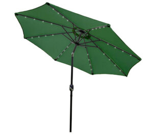 Green 2.7m LED Tilt Parasol