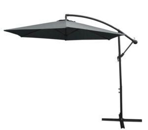 Grey Cantilever Parasol & Square Base