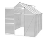 Silver – Polycarbonate Greenhouse 6ft x 8ft